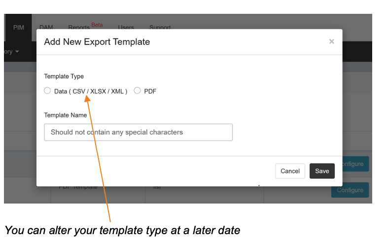 4.3 Export: How to use Templates