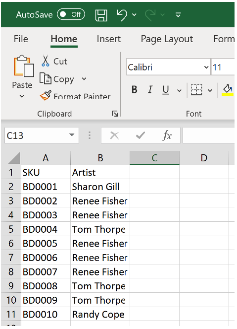 4.2 Import: Creating and Importing CSV files