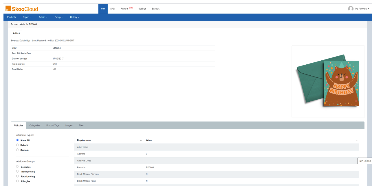 4. Products - How to use the PIM