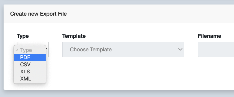 4.3 Export: How to use Templates